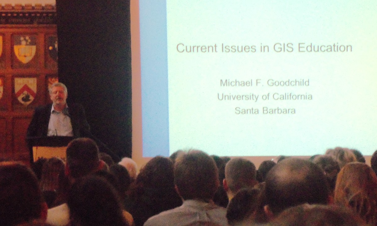 Michael Goodchild at GIS in Education and Research Conference 