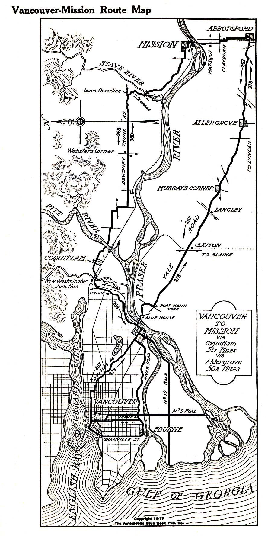 1917 Vancouver Map 