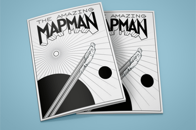 The Amazing MapMan coloring book