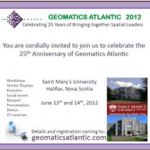 Geomatics Atlantic 2012 - Looking Back and Moving Forward