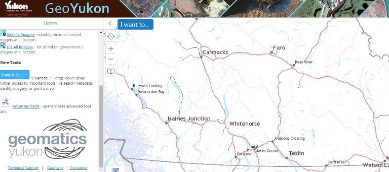 Geomatics Yukon GIS Data and Yukon Lands Viewer