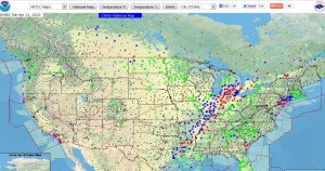 NOAA weather map service