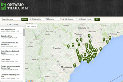 Ontario Trail Maps