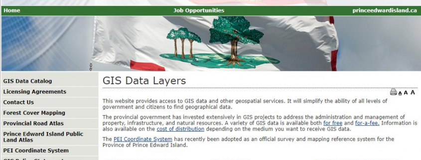 PEI GIS Data Catalog
