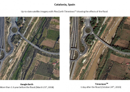 Plex.Earth Timeviews Empowers Professionals with Satellite Imagery Plex.Earth Timeviews - Catalonia flood
