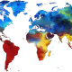 colorful world map